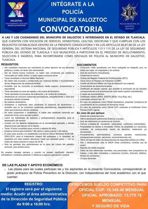 CONVOCATORIA POLICIAS